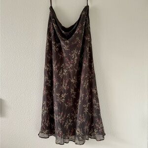 Banana Republic Silk Midi Skirt